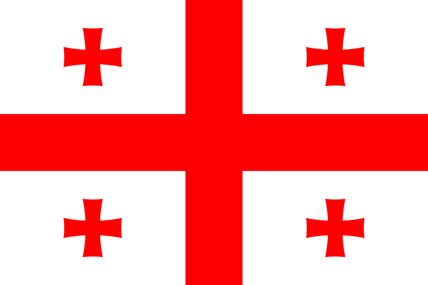 Georgien Flagge