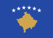 Wikipedia/Cradel (current version), Ningyou (earlier version), Image:Flag of Kosovo.png (original), CC BY-SA 3.0, https://commons.wikimedia.org/w/index.php?curid=3520312