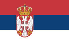 Flagge von Serbien