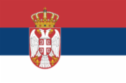 Flagge von Serbien